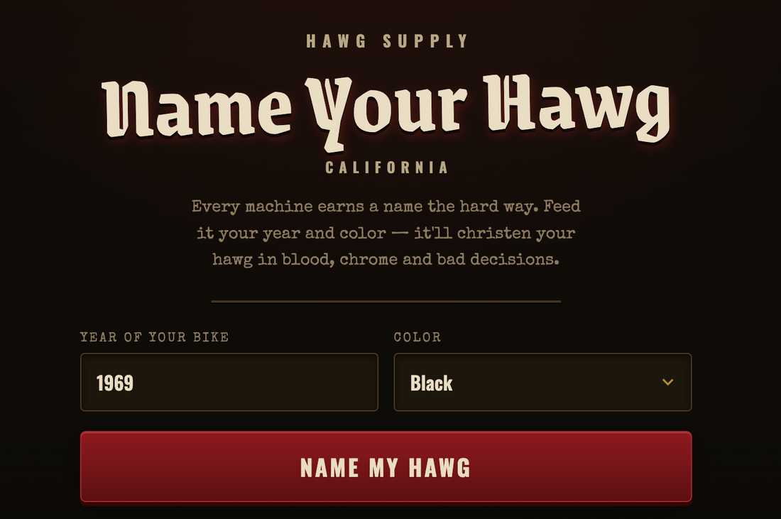 Name Your Hawg