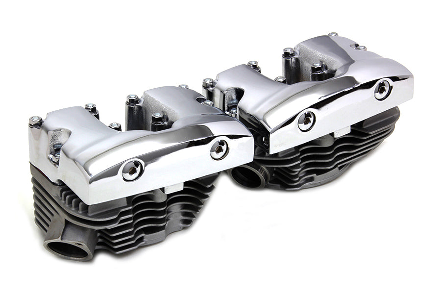 Cylinder Head Set with Chrome Rocker Box