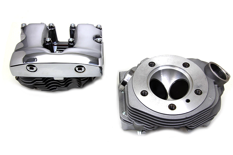Cylinder Head Set with Chrome Rocker Box