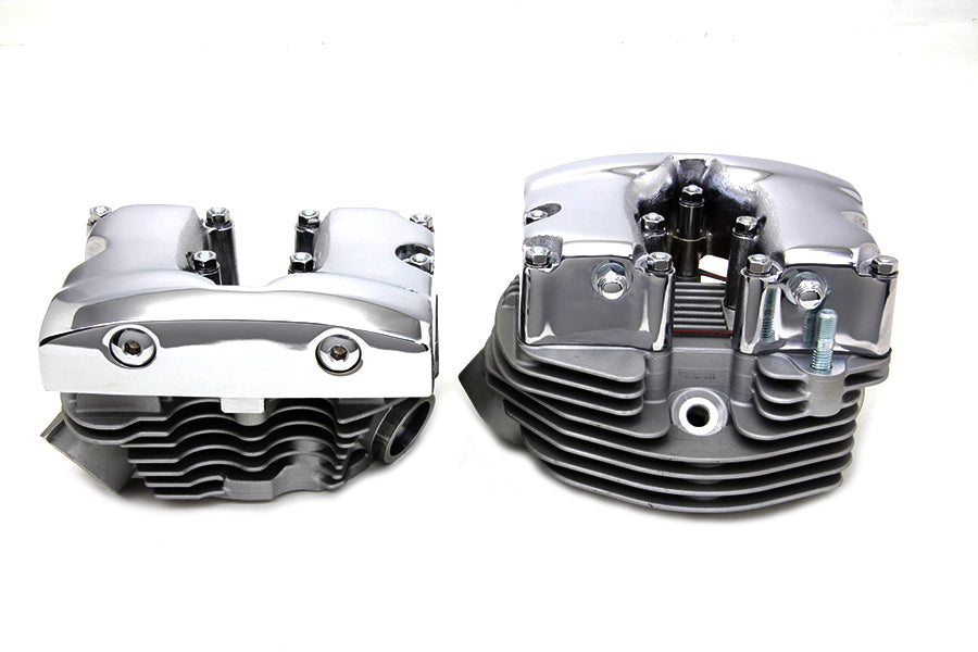 Cylinder Head Set with Chrome Rocker Box