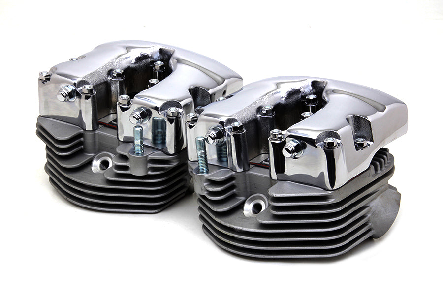 Cylinder Head Set with Chrome Rocker Box