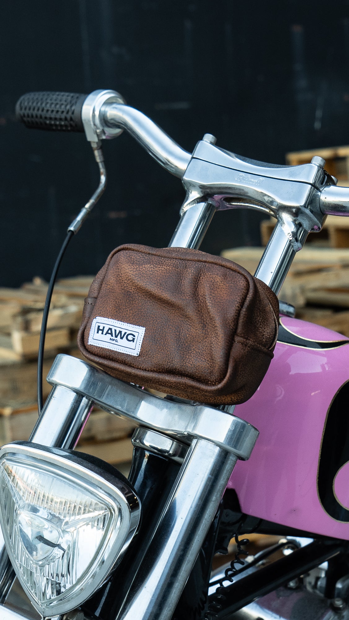 Leather Mini Handlebar Bag