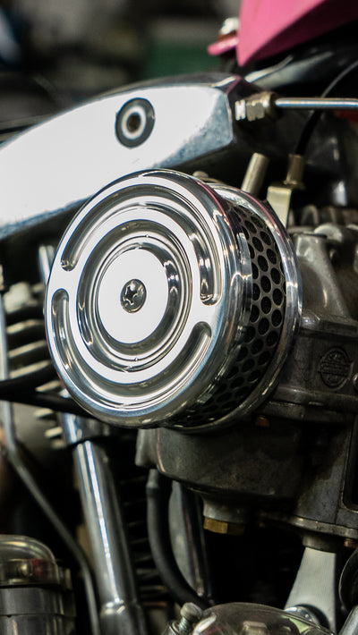 Swirl 4" Air Cleaner S&S and CV Carb