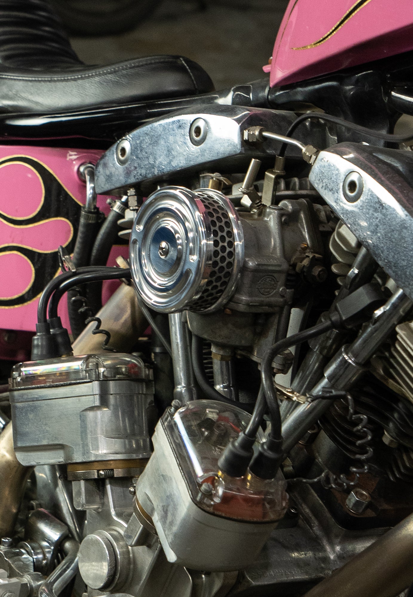 Swirl 4" Air Cleaner S&S and CV Carb