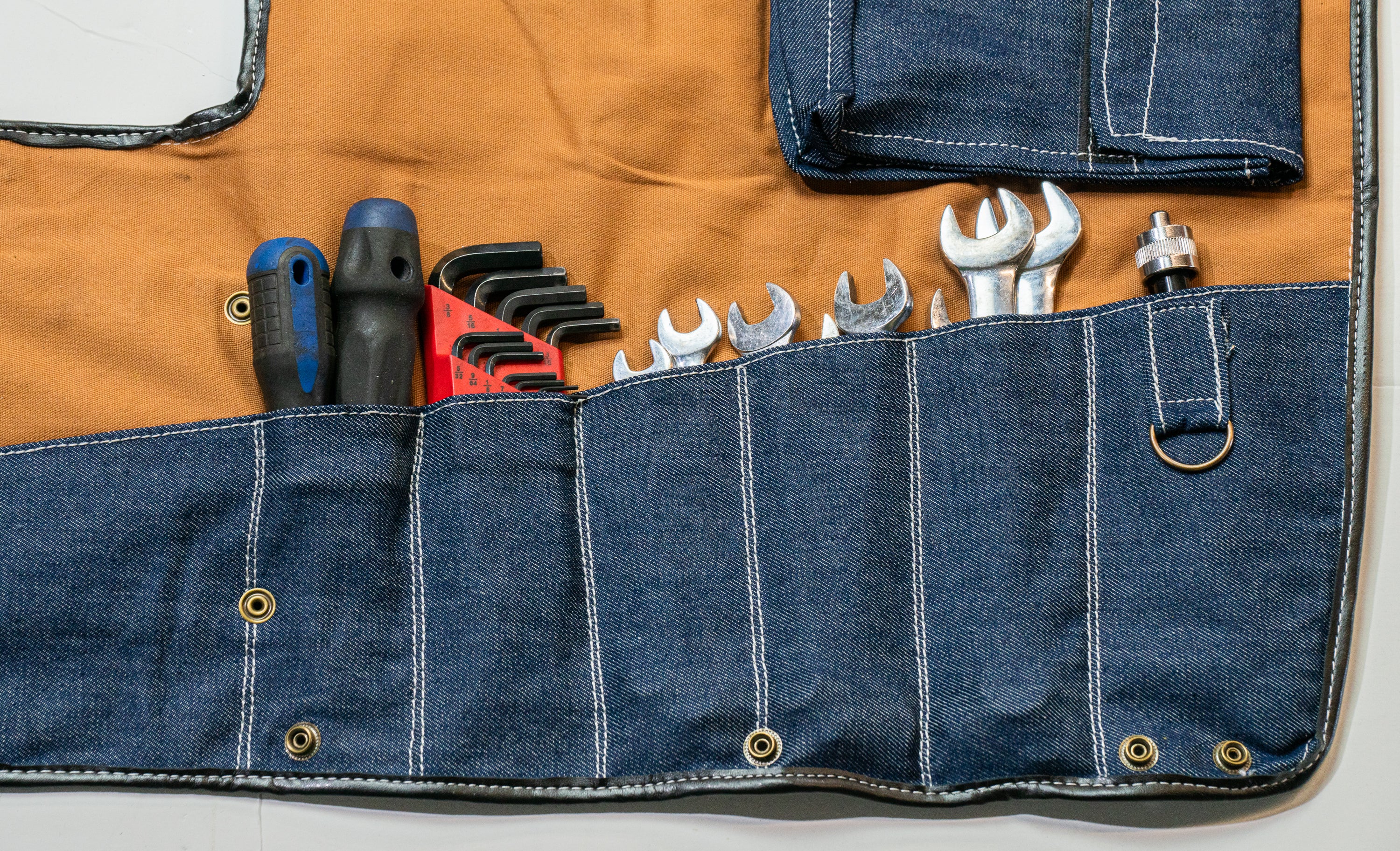 Denim Motorcycle Tool Roll – Harley & Chopper – Hawg Supply
