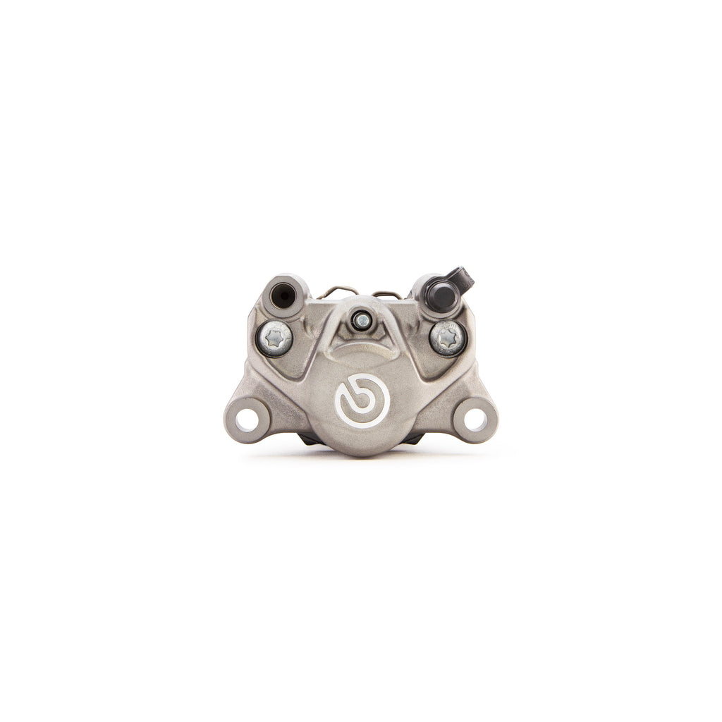 Brembo P2 34mm rear caliper, Titanium, left bleeder