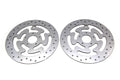 Duro Front Brake Disc Set Polished Stainless Steel