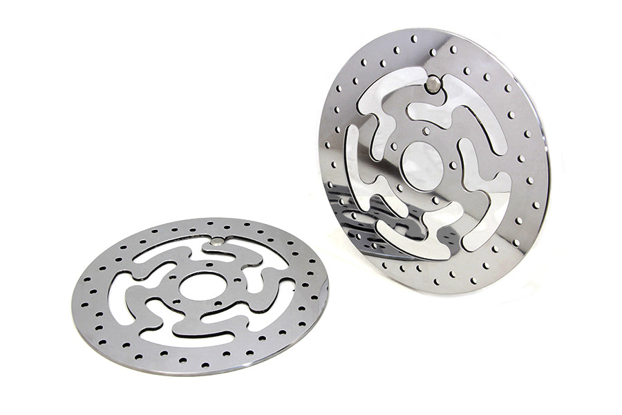 Duro Front Brake Disc Set Polished Stainless Steel