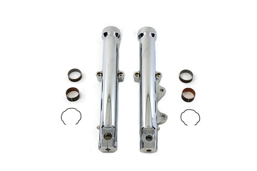 39mm Fork Sliders Chrome Single Disc