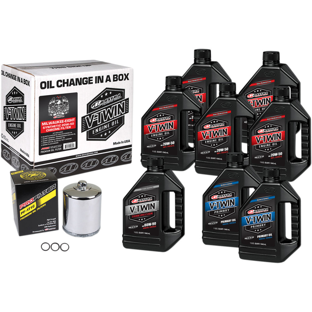 M8 Oil Change Kit - Chrome Filter