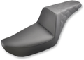 Step-Up Seat - Rear Lattice Stitched - Black - Dyna