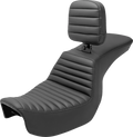 Tour Step-Up Seat - Rider Backrest - Tuck-n-Roll - Dyna '06-'17