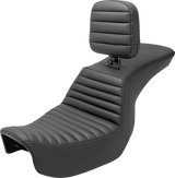 Tour Step-Up Seat - Rider Backrest - Tuck-n-Roll - Dyna '06-'17