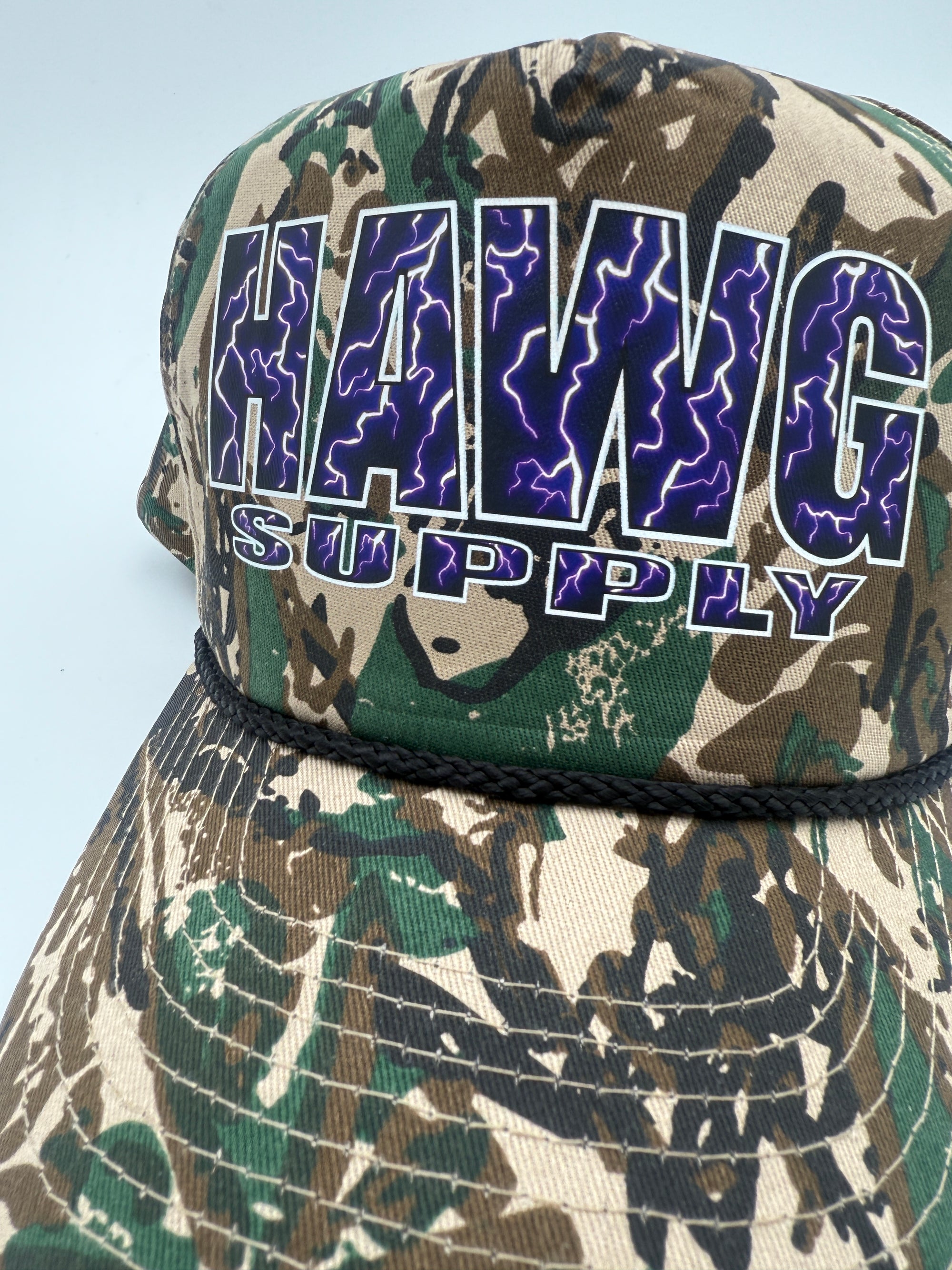 Lightning Camo SnapBack Hat