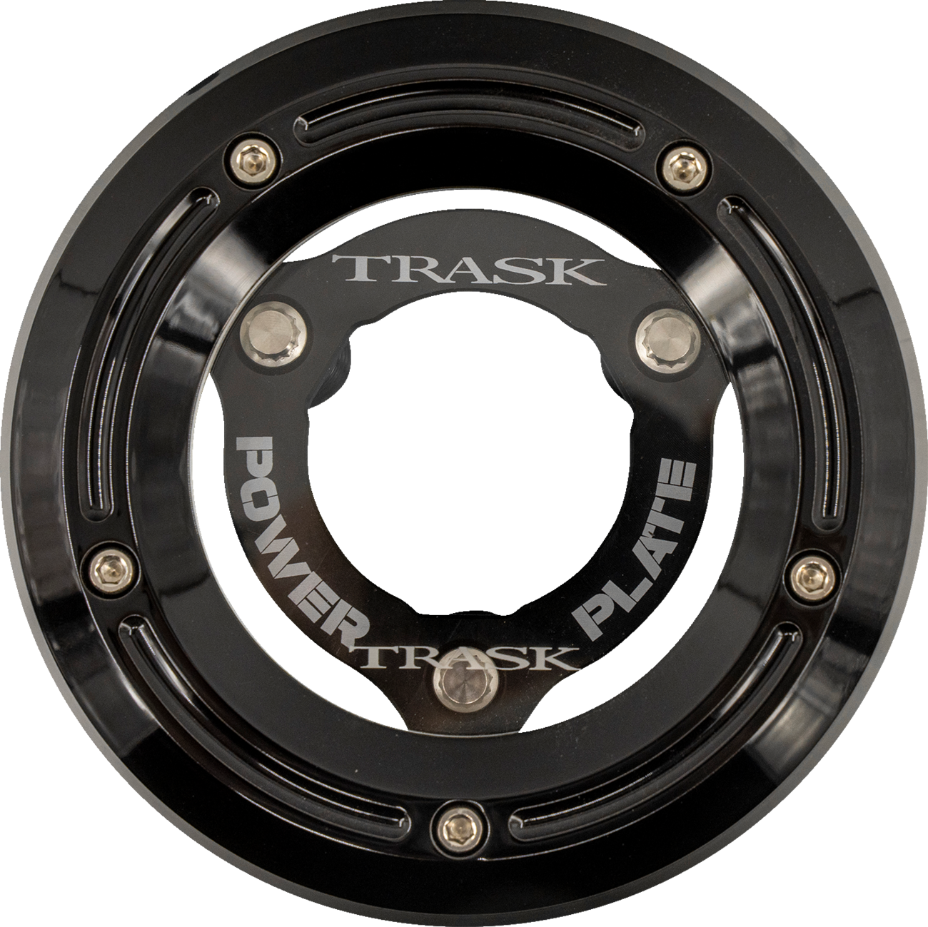 TRASK DERBY COVER AND POWER PLATE KIT M8 SFTL BLK/BLK