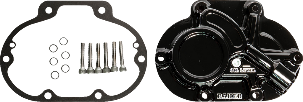 BAKER DRIVETRAIN COVER TRANS CABLE TYPE 07-UP BT GLOSS BLACK
