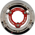 TRASK DERBY COVER AND POWER PLATE KIT M8 SFTL CHRM/RED