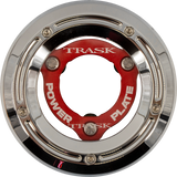 TRASK DERBY COVER AND POWER PLATE KIT M8 SFTL CHRM/RED
