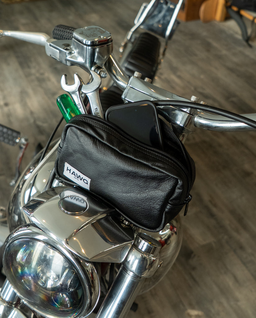 Leather Mini Handlebar Bag – Hawg Supply