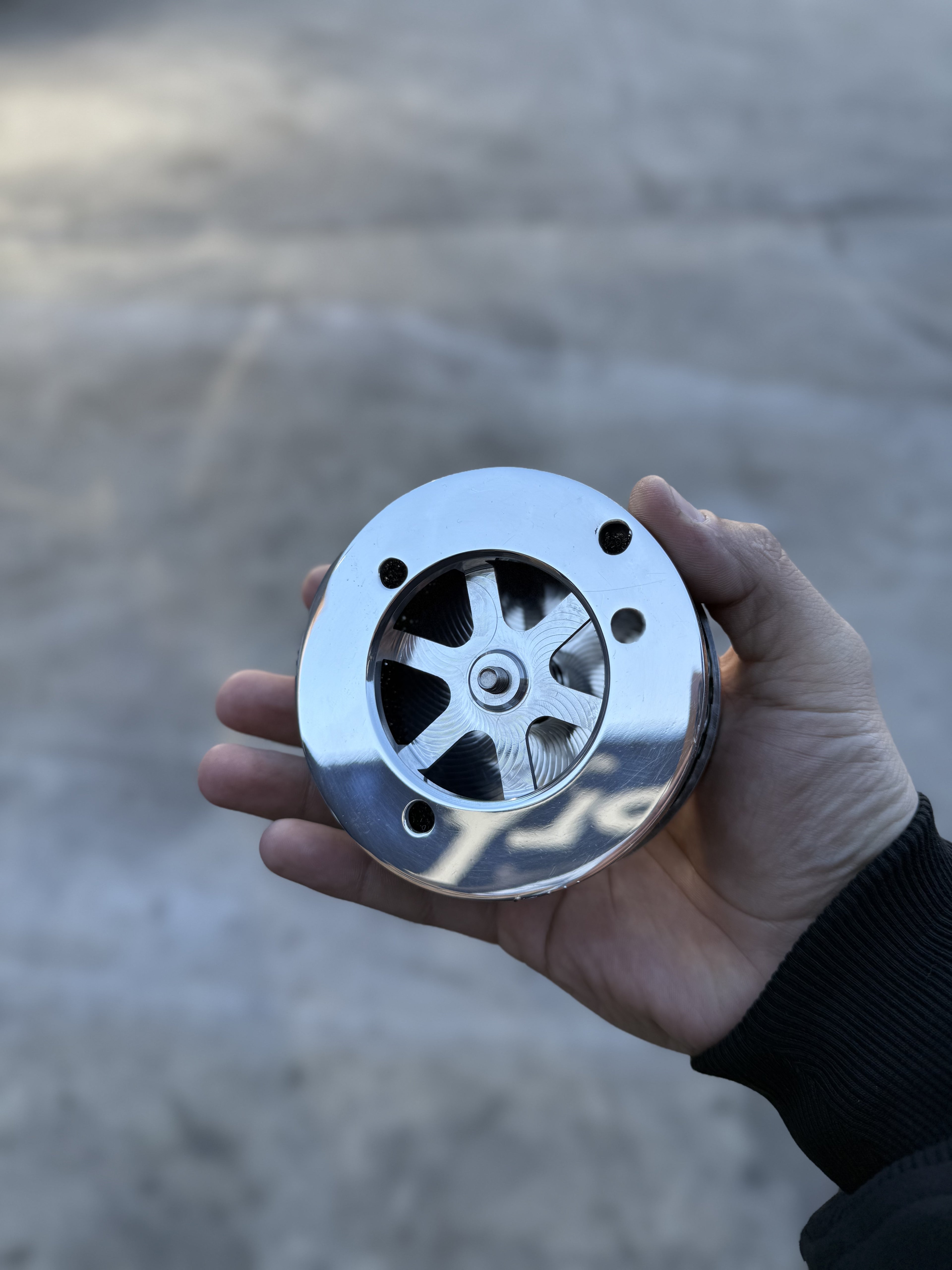 Swirl 4" Air Cleaner S&S and CV Carb