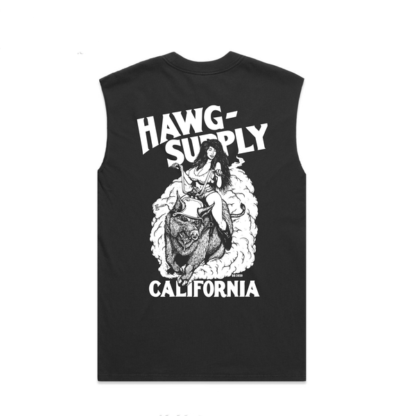 Hawgin' Cut-Off T-Shirt Vintage Black