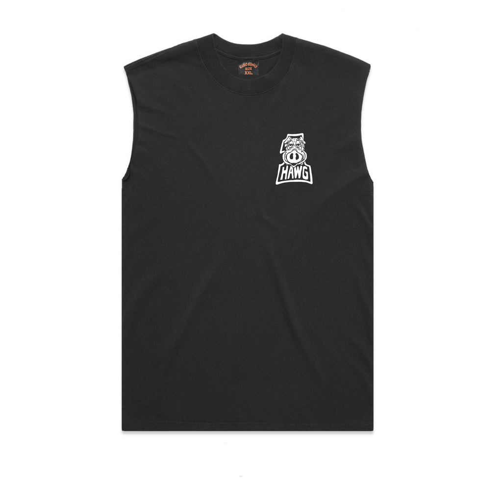 Hawgin' Cut-Off T-Shirt Vintage Black