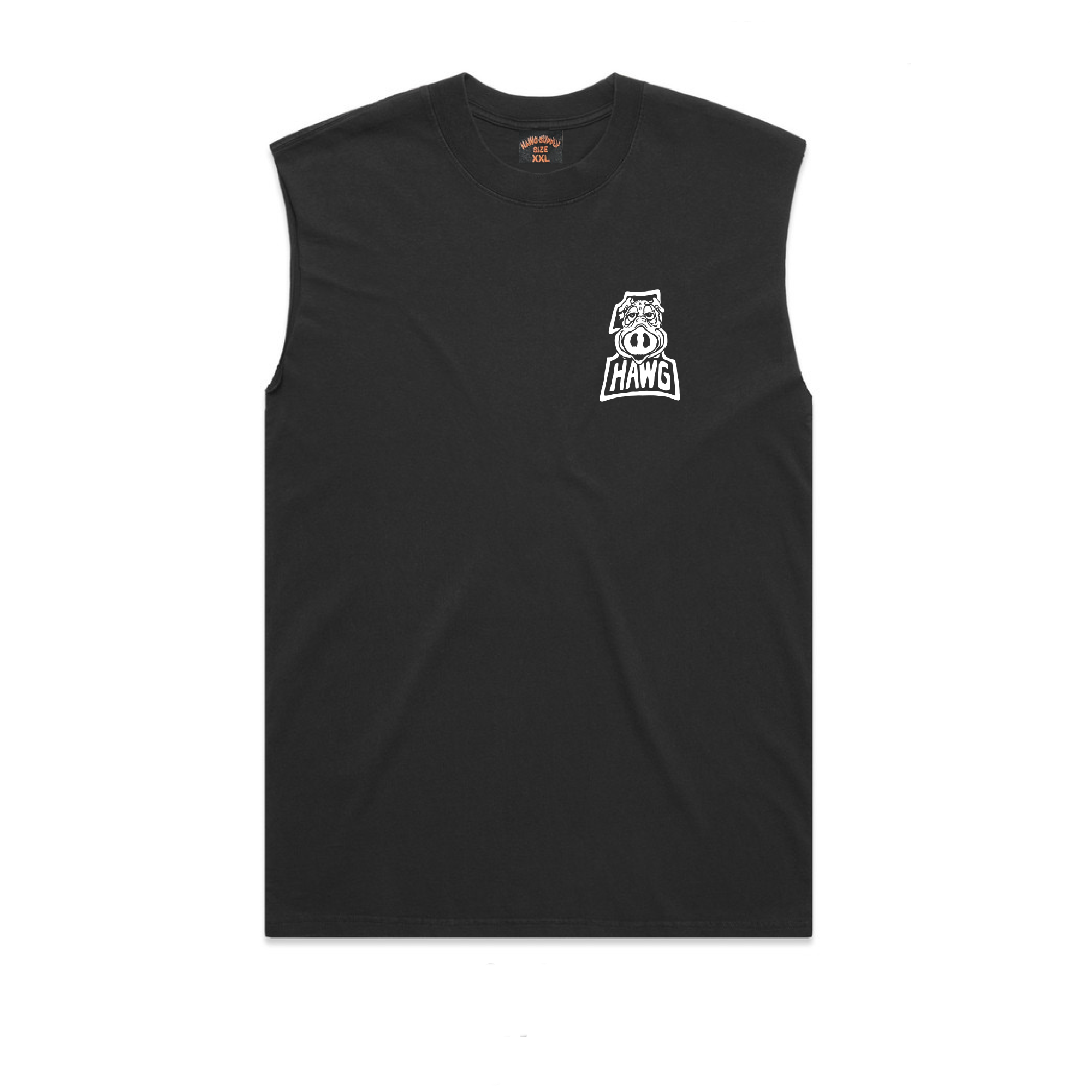Hawgin' Cut-Off T-Shirt Vintage Black