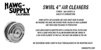 Swirl 4" Air Cleaner S&S and CV Carb