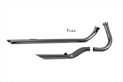 Panhead Exhaust Set Flat Front Pipe