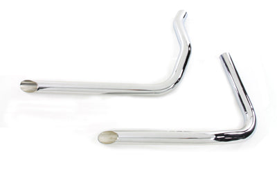 Knucklehead Exhaust Drag Pipe Set Slash Cut