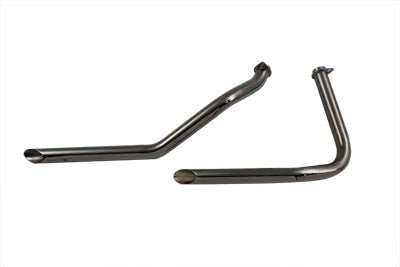 Shovelhead Exhaust Drag Pipe Set Over Transmission Style